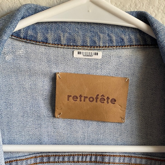 Retrofete Light Blue Jean Jacket - Picture 2 of 13